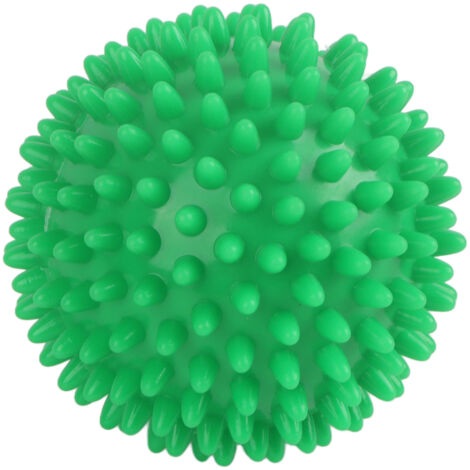 Balle de massage dure à picots PVC 7,5cm - Soulagement des points de déclencheur, douleurs musculaires et fasciite - Vert