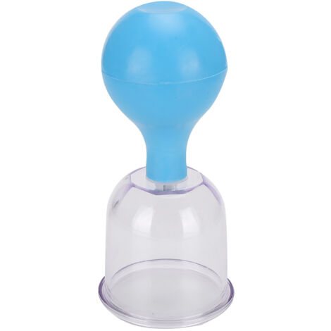 Balle de massage en caoutchouc bleue pour thérapie par ventouses et soins corporels 10