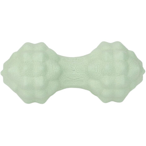 Balle de massage en forme de cacahuète, multidirectionnelle et ergonomique, douce pour la réduction du stress - Version double balle de lacrosse verte