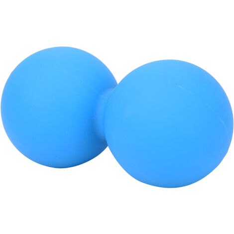 Balle de massage en gel de silice pour yoga et fitness, soulagement des douleurs musculaires, couleur bleue
