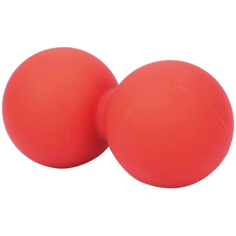 Balle de massage en gel de silice rouge pour exercices, yoga, fitness et bien-être. Idéale pour soulager la douleur.