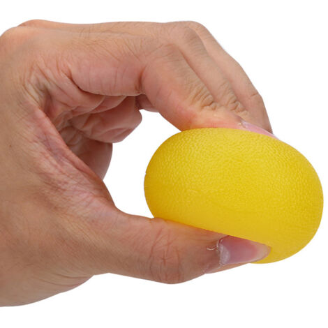 Balle de Massage en Silicone pour la Force des Doigts et Anti-Stress (Jaune 15)