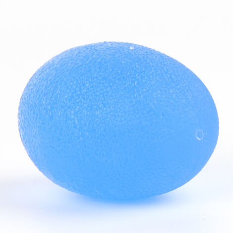 Balle de massage en silicone pour renforcement musculaire des doigts et poignets, anti-stress (Bleu 30)