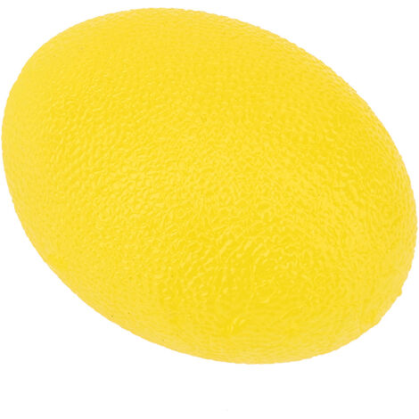Balle de massage en silicone pour renforcement musculaire des doigts et poignets, anti-stress (Jaune 15)