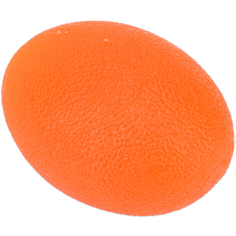 Balle de massage en silicone pour renforcement musculaire des doigts et poignets, anti-stress (Orange 20)