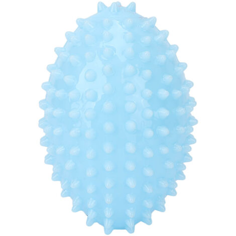 Balle de massage pour main avec points d'acupuncture - Renforceur de poignet bleu pour rééducation et exercices de préhension