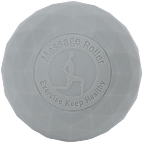 Balle de massage pour points de tension - Détente musculaire et myofasciale - Sport, fitness, récupération - Gris