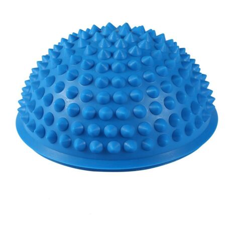 Balle de massage PVC demi-ronde pour yoga, fitness et gym - Bleue