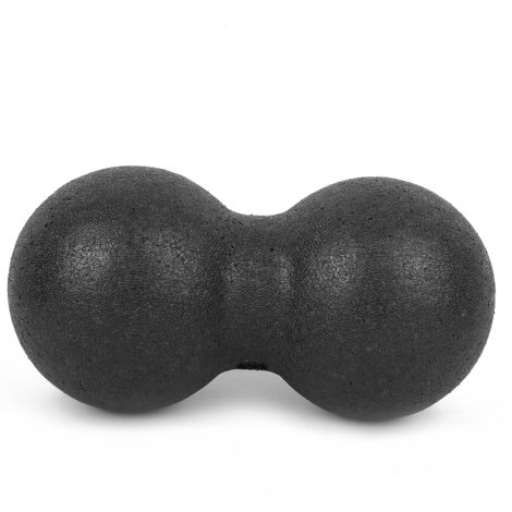 Balle de massage sportif 12cm pour points d'acupression - Équipement fitness et yoga noir