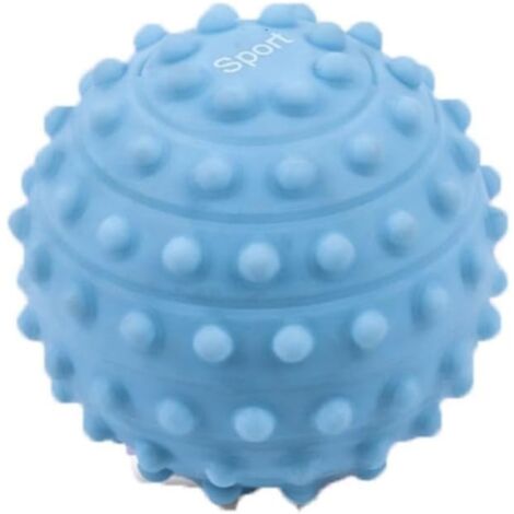 Balle de massage texturée pour pieds et corps, soulagement des douleurs musculaires et de la fasciite plantaire (bleu)