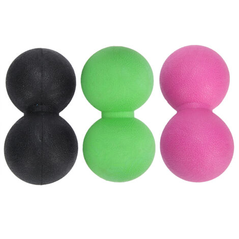Balle de massage TPR pour yoga et fitness, relaxation musculaire et fascia, portable, set de balles (Noir, Rose, Rouge, Vert)