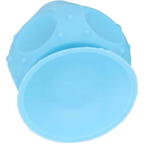 Balle de massage ventouse en silicone pour dos, nuque et taille - Soulagement des points de tension bleue