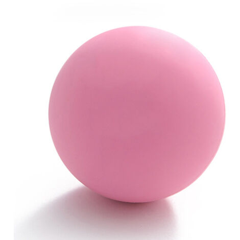 Balle de massage yoga en caoutchouc pour fascia, relaxant musculaire pour tous âges, rose