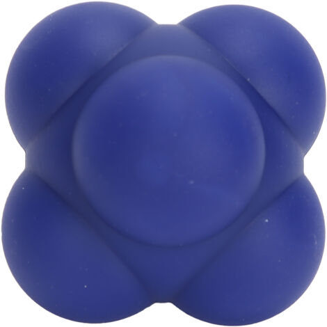 Balle de Rebond en Silicone pour Entraînement de la Vitesse et de la Coordination Main-Œil (Bleu Cobalt)