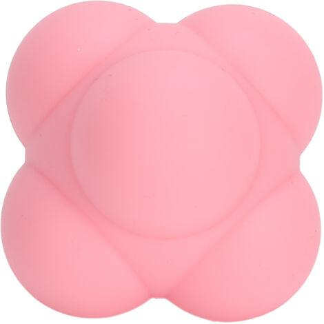 Balle de Rebond en Silicone pour Entraînement de Réflexe et Coordination Main-Œil (Fraise)