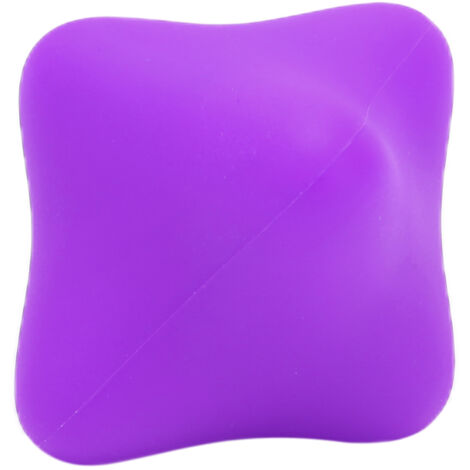 Balle d'entraînement réactive violette hexagonale pour améliorer agilité et réflexes - Portable et confortable