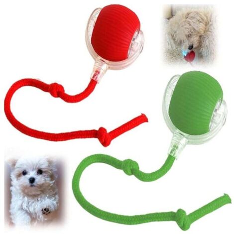 Balle Intelligente 360° Automatique pour Animaux - Jouet Interactif de Roulement pour Chats et Chiens
