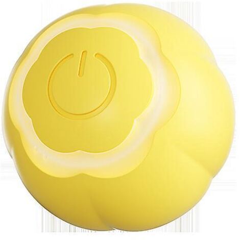 balle Intelligente Jaune Pour Chat, Jouet Interactif Pour Chat, Rotation Automatique  360 Degrs Et Chargement Usb, Jouet Interactif Pour Chat D'in