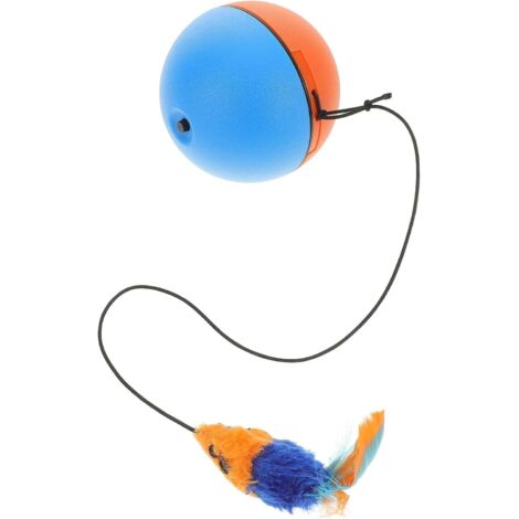 Balle Interactive Électrique pour Chaton Rotatif Automatique Résistant