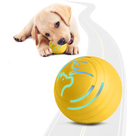 Balle Interactive Vibrante pour Chien avec LED， 4 Modes de Fonctionnement Automatique TPU Réchargeable USB 2.2英寸