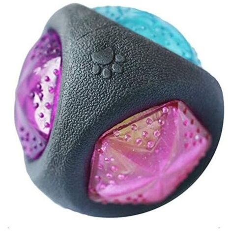 Balle jouet pour chien avec lumière LED et couineur, balles pour chien, jouet pour chien, balle de jeu pour chien, brille dans des
