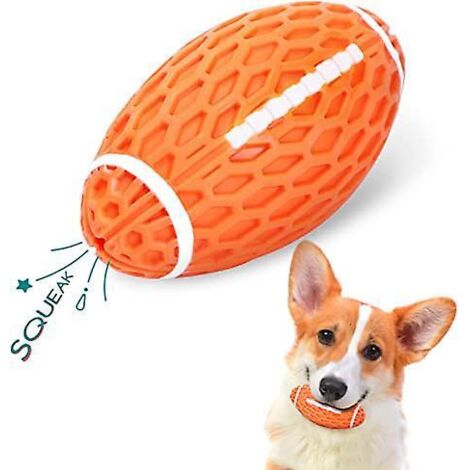 balle Jouet Pour Chien, Balle Chiens Couineuse, Indestructible Balle Pour Chiens De Rugby En Caoutchouc Naturel, Balle Chien  Mcher, Jouet Pour Ch