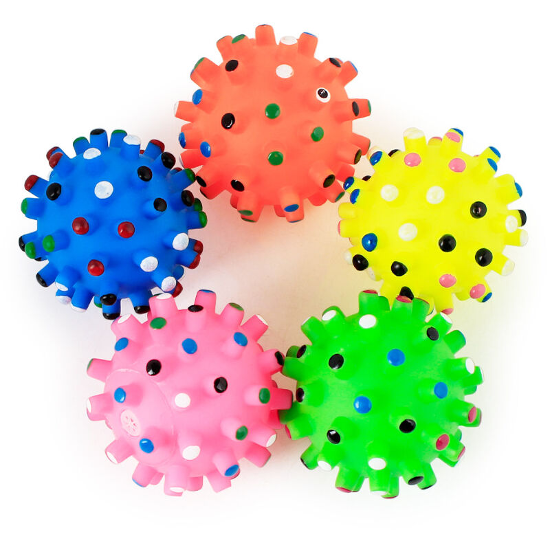Balle Picots pour Chien7 cm - coloris aléatoire（5 pièces）