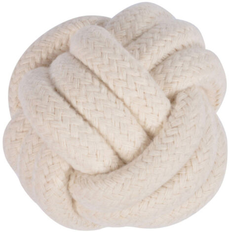 Balle pour Chien "Slow Life" 6cm Écru