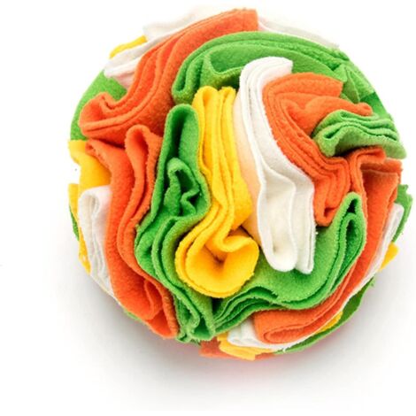 Balle reniflante pour chien, balle nourrissante, jouet interactif pour chien, balle à alimentation lente, jouet de recherche de nourriture, jouet éducatif pour chien (15 cm)