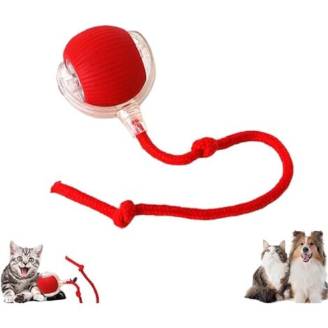 Balle roulante, jouet à mâcher pour chiens, jouet interactif intelligent pour chiens et chats, rotation automatique à 360° avec radio FM. - AquaForge