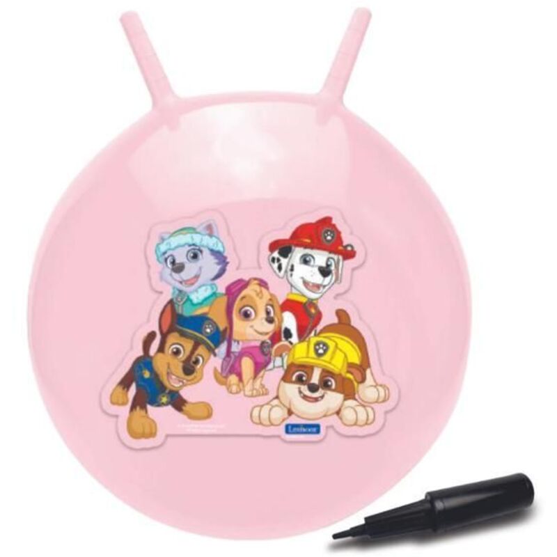 Lexibook - Balle Sauteuse Gonflable rose Pat' Patrouille 45cm