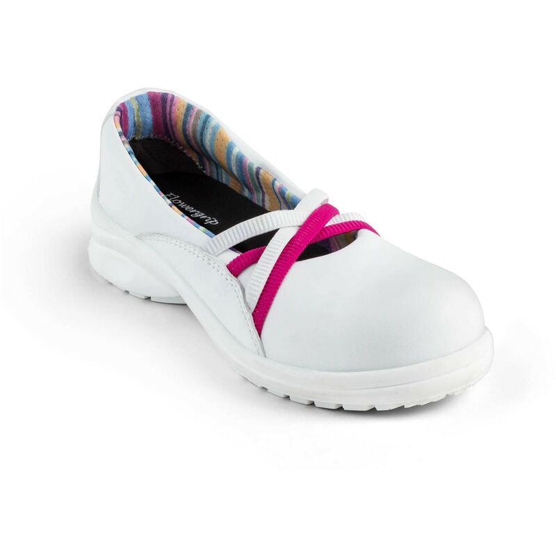 Chaussures de securite Gaston Mille lady' gamme flowergrip dahlia fuchsia S2 src - G016DHAF1 36 - Blanc