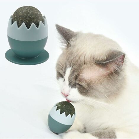 Balles à l'herbe à chat - Jouets à l'herbe à chat - Jouets à friandises pour chat - Jouets interactifs pour chat - Balles à l'herbe à chat comestibles，