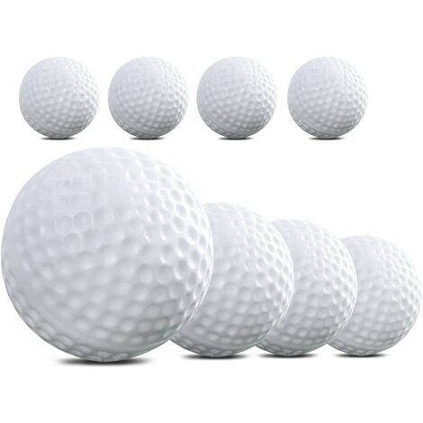 Balles de Golf Balles d'Entraînement Intérieur Extérieur pour Enfants Enfants Golfeur (Blanc) - 8 Pièces
