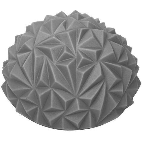 Balles de massage semi-circulaires en PVC argentées pour soulager le stress et favoriser la relaxation musculaire lors du yoga et du massage des pieds.