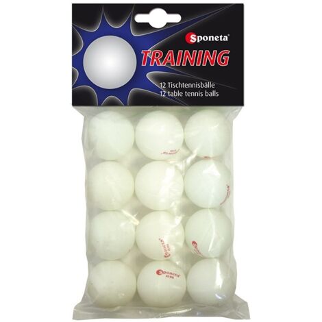 Balles de tennis de table SPONETA PING-PONG 12 pièces