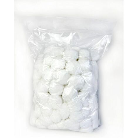 Balles filtrantes 700g – Substitut écologique pour 25kg de sable filtrant – Filtration 1,5μm – Compatible systèmes de filtration piscine et aquarium