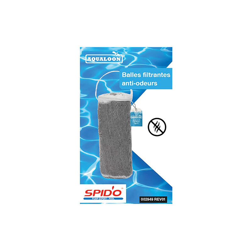Spido - Balles filtrantes black Aqualoon charbon actif 70g