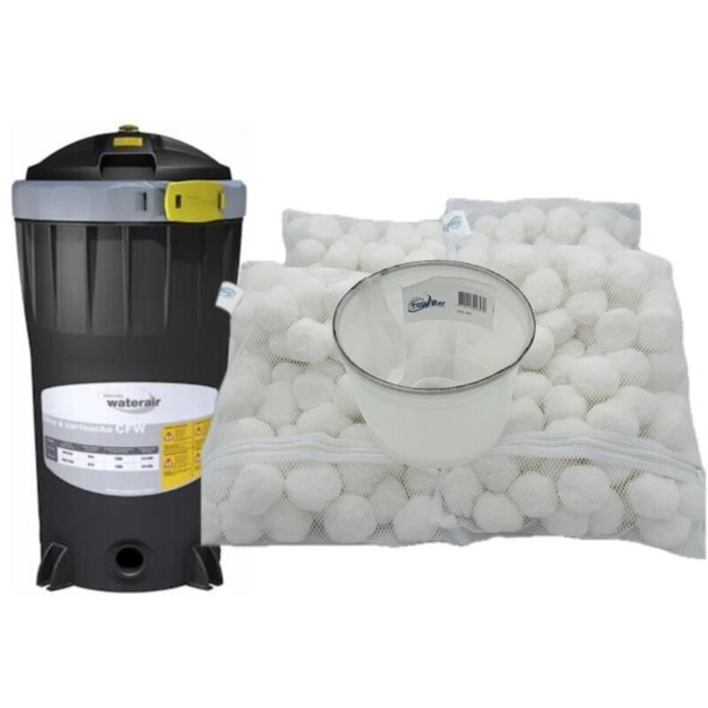 Cartouche easyballes compatible filtre waterair CW100,CFR 100, Sherlock100 ( lot de 4 sacs)