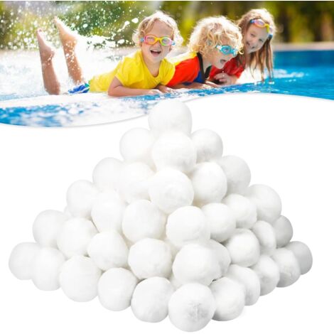 Balles filtrantes Piscine 500g, Balles filtrantes pour systèmes de Filtration à Sable, Accessoires de Piscine, Nettoyeur de Piscine,Filtre à Sable d'aquarium, Boules filtrantes Extra durables