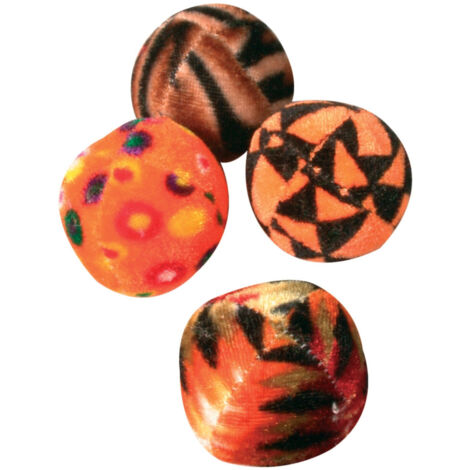 Balles multicolores lot de 4 pour chat - zolux