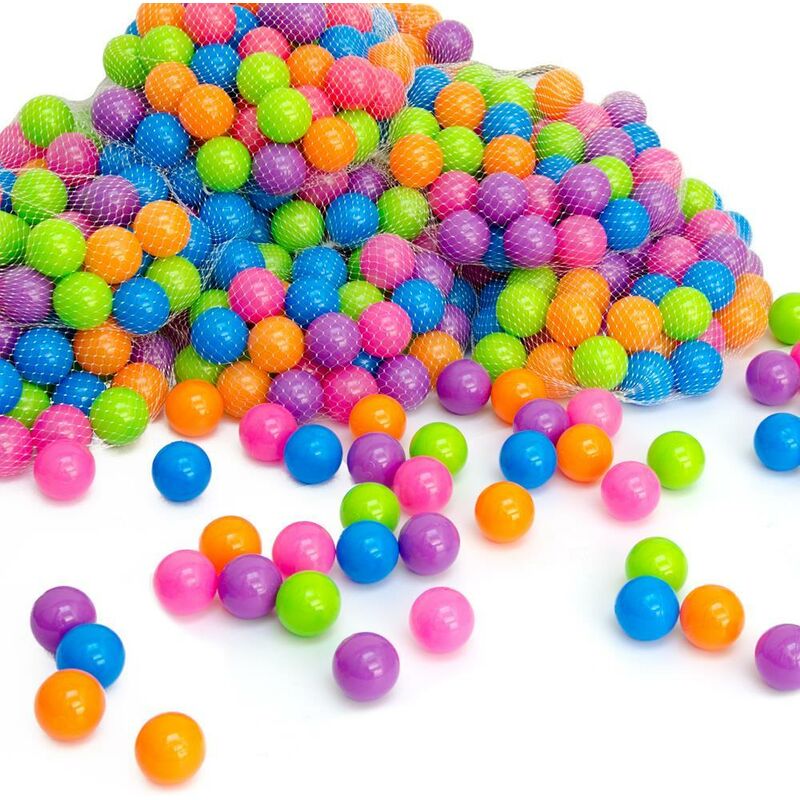 150 Balles Piscine a Balles - 5,5cm Boules pour Piscine à Boules - Bébé Enfant - bunt