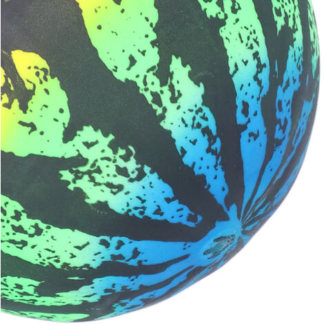 【Ballon aquatique】 - Balle de jeu de plage PVC pour piscine gonflable Watermelon - 22cm - inclut aiguille d'inflation et injecteur d'eau.
