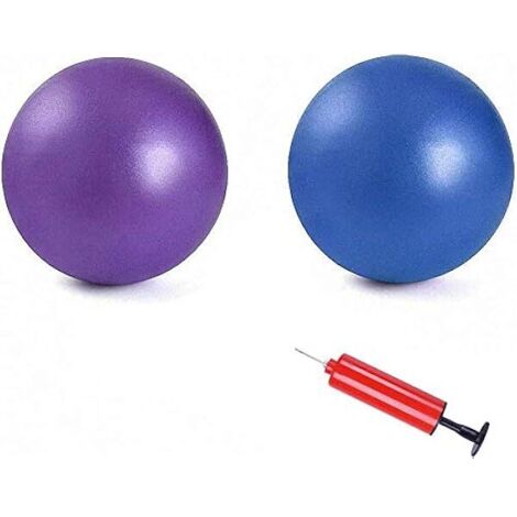 Ballon D Exercice - 25 Cm - Anti Eclatement - Antidérapant - Pour Yoga Pilates Barre Rééducation Physique - Lot De 2
