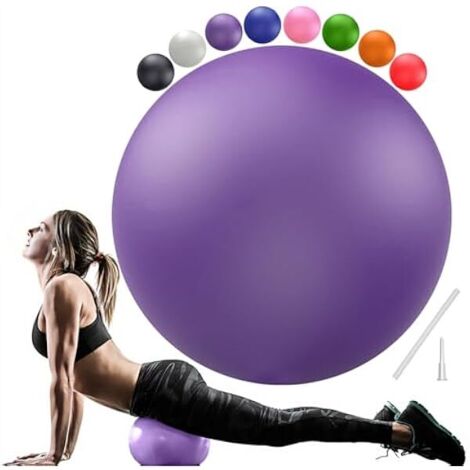 Ballon De Pilates - 23 Cm - Pour Renforcement Du Core Et Serrage Des Genoux - En PVC Souple Et Non Glissant - Résistant Jusqu'à 320 Kg - 1 Pièce