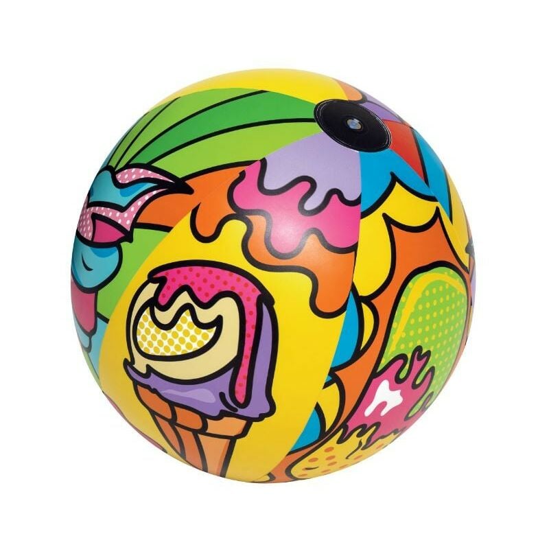 Iperbriko - Ballon de Plage Pop Art Barcelone Cm. 91