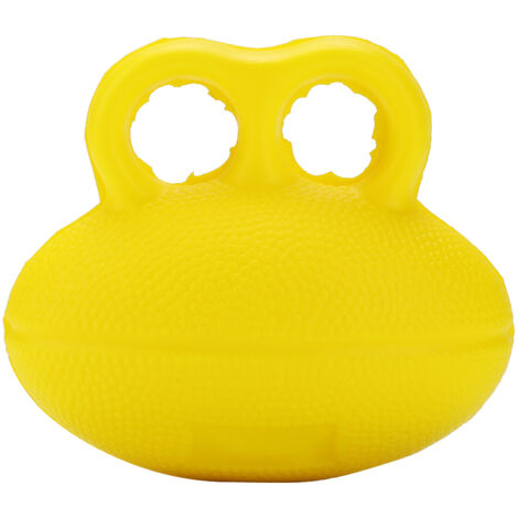 Ballon de rééducation pour la main - Améliore la force de préhension et la récupération des doigts - Jaune vif