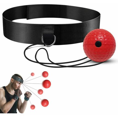 Ballon d'entraînement de boxe Reflex Ball, sport de boxe, adapté aux adultes / enfants, meilleur équipement de boxe pour la coordination œil-main et le fitness, équipement d'entraînement à domicile