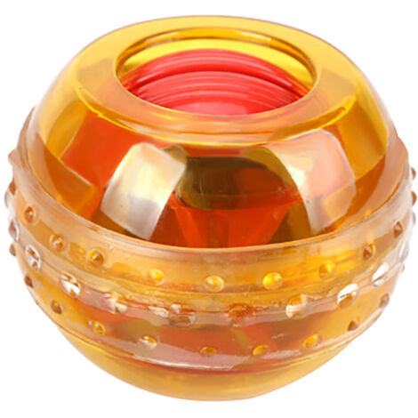 Ballon d'exercice multifonction pour poignet et main, gyroscope de force pour golf et tennis, orange.