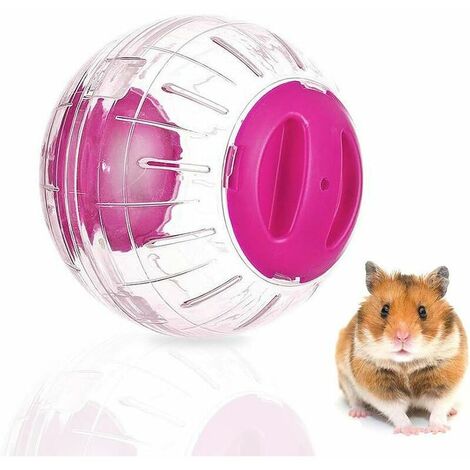 Ballon d'exercice pour hamster - boule de hamster roue de hamster jouet amusant en plastique 14cm - roue de hamster - roue de course de hamster